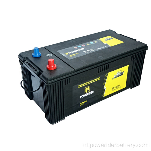 12V 200AH N200 MF Lood-Acid Auto Startbatterij